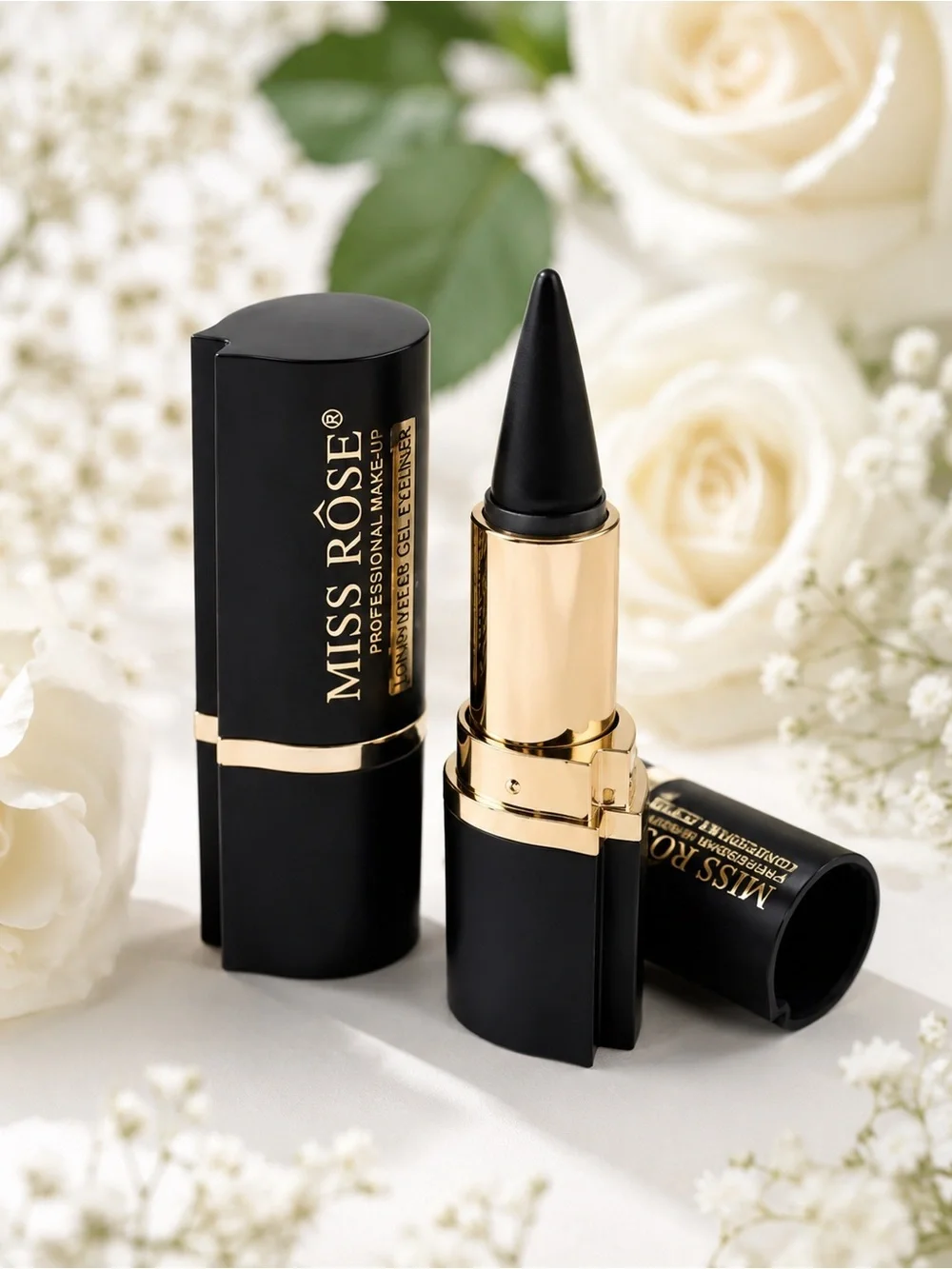 Black Gel Eyeliner Pencil - Rich Black